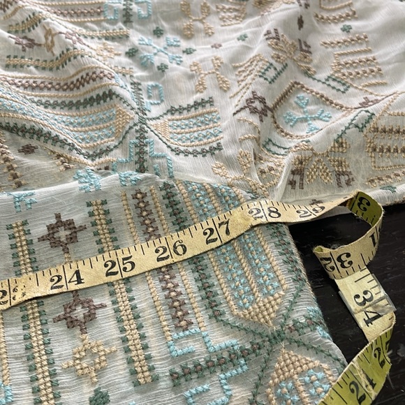 Soft Surroundings Boho Embroidered Long Sleeve Blouse Sheer Size 3X. - Picture 8 of 8